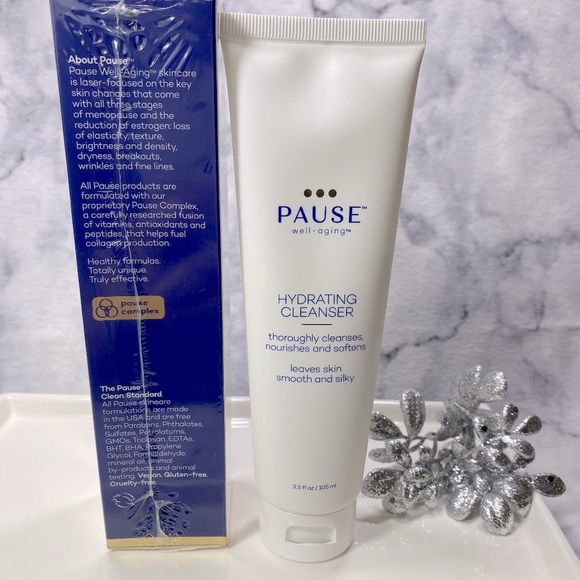 Pause Well-Aging Hydrating Cleanser, Light, Creamy,NEW - Full Size 3.5 oz/105 ml - Picture 4 of 12